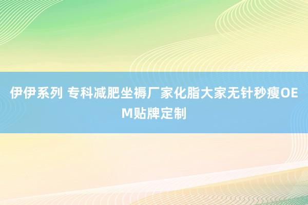 伊伊系列 专科减肥坐褥厂家化脂大家无针秒瘦OEM贴牌定制