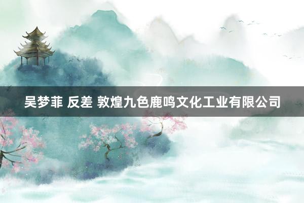 吴梦菲 反差 敦煌九色鹿鸣文化工业有限公司